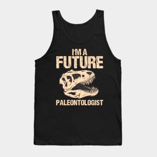 Paleontologist dinosaur Fathers Day Gift Funny Retro Vintage Tank Top